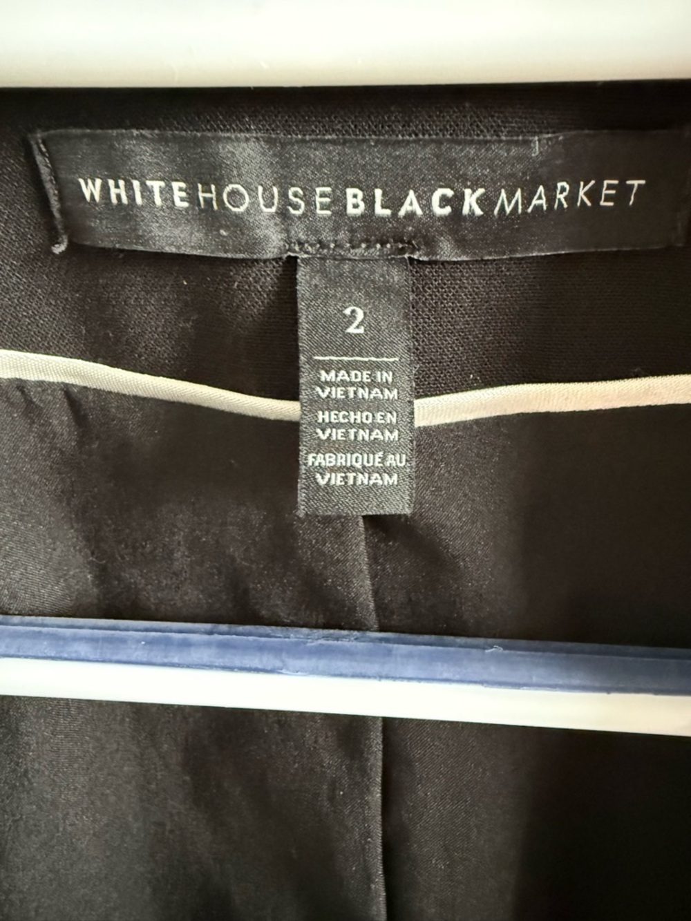 White House Black Market Black Cropped Blazer - Picture 3 of 6